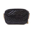 GUCCI GG GHW GG Marmont Mini Shoulder Bag Calfskin Leather 448065 Black