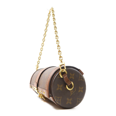LOUIS VUITTON LV GHW Papillon Trunk 2 Way Shoulder Bag M57835 Monogram Brown