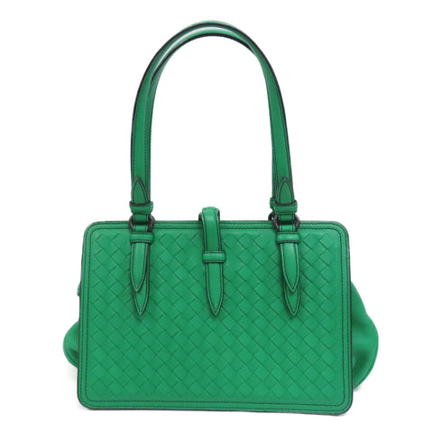 BOTTEGA VENETA BV Shoulder Bag Intrecciato Lambskin Leather Green