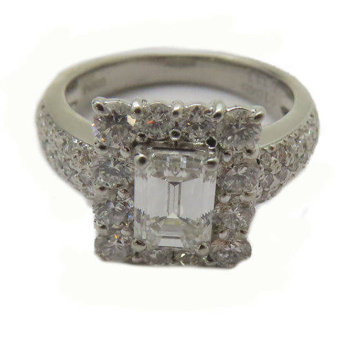 FINE JEWELRY 1.045ct Diamond 1.11ct Diamond Ring PT900 Platinum US#6
