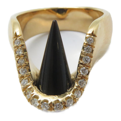 FINE JEWELRY Ruby Diamond Ring 18K Yellow Gold US#7.75