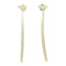 TIFFANY&CO 0.21ct T Wire Bar Diamond Earrings 18K Yellow Gold