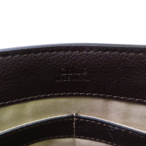 Chloe GHW Faye Day Handbag Shoulder Bag Calfskin Leather 4175665.04 Brown