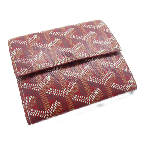 GOYARD Card Case Coated Canvas Red