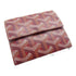 GOYARD Card Case Coated Canvas Red