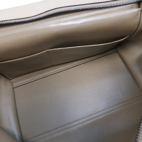 CELINE SHW Trapeze 2 Way Bag 174683MDB Calfskin Leather Beige