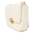 CHANEL CC GHW Chain Shoulder Bag AS3205 Lambskin Leather White