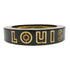 LOUIS VUITTON LV Bangle Bracelet S Ceramic Black/Gold Color