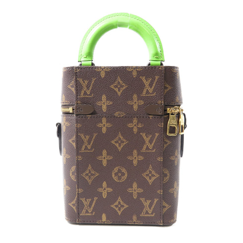 LOUIS VUITTON LV GHW Vertical Box Trunk 2 Way Bag M59664 Monogram Brown/Green
