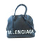 BALENCIAGA GHW Ville Top Handle Bag 2 Way Shoulder Bag 518801 Calfskin Black