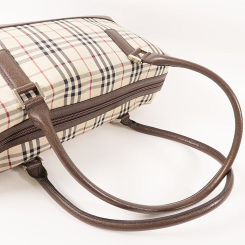 BURBERRY SHW Shoulder Bag Canvas/Calfskin Leather