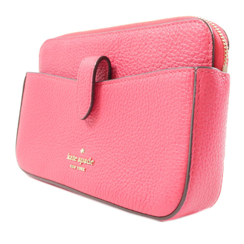 Kate Spade GHW Shoulder Bag Calfskin Leather Pink