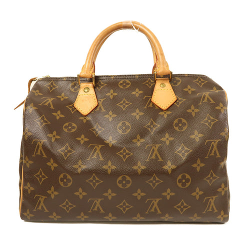 LOUIS VUITTON LV GHW Speedy 30 Handbag Boston Bag M41526 Monogram Brown v5