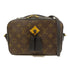 LOUIS VUITTON LV GHW Saintonge Shoulder Bag M43555 Monogram Brown/Black v1