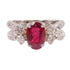 FINE JEWELRY 1.961ct Ruby 0.7ct Diamond Ring PT900 Platinum US#6.25