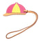 HERMES Cap Charm Veau Swift Leather Purple Yellow Brown