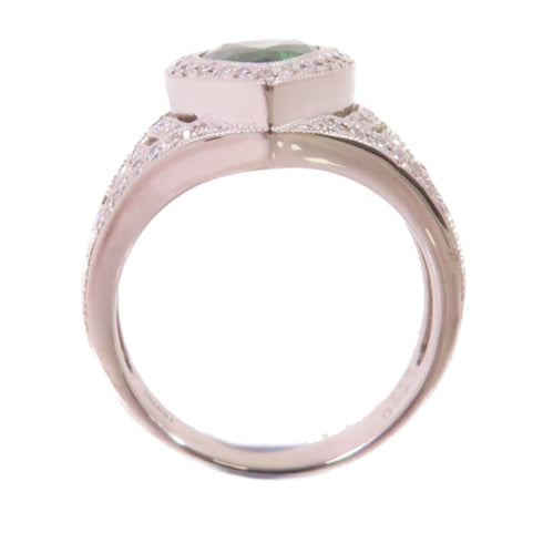 FINE JEWELRY 1.75ct Garnet 0.41ct Diamond Ring US#7.5 PT900 Platinum