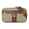 GUCCI GG GHW Waist Bag Coated Canvas Brown