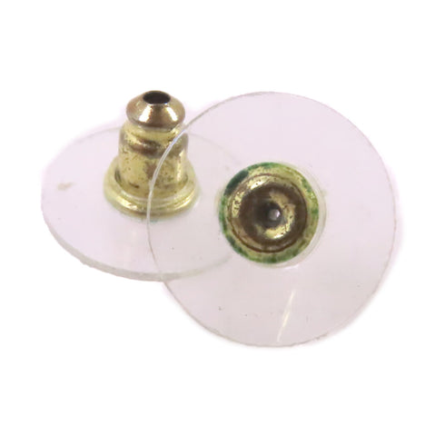 CHANEL CC GHW CC Heart Earrings B22/B Metal PVC Rhinestones White Black