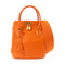 HERMES GHW Tool Box 20 2 Way Shoulder Bag Handbag Evercolor Leather Feu Orange