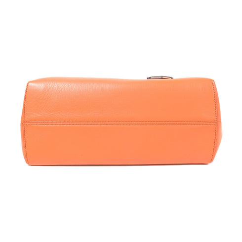 FENDI SHW By The Way 2 Way Shoulder Bag 8BL124-5QJ Calfskin Leather Orange Beige