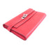 HERMES PHW Kelly Long Wallet Veau Epsom Leather Red