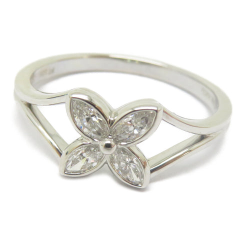 TIFFANY&CO Vintage Victoria Marquise Diamond Ring PT950 Platinum US#6.5