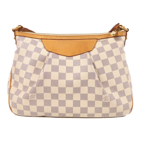 LOUIS VUITTON LV GHW Siracusa Shoulder Bag Damier Azur