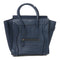 CELINE SHW Luggage Handbag Calfskin Leather Blue v1