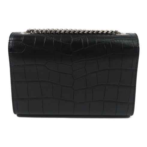 SAINT LAURENT YSL SHW Shoulder Bag Calfskin Leather DMR354120 Black