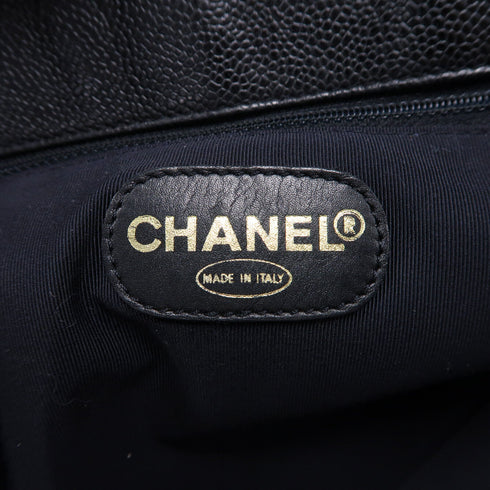 CHANEL CC GHW Shoulder Bag Tote Bag Caviar Leather Black