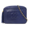 CHANEL CC GHW Chain Shoulder Bag Lambskin Leather Blue