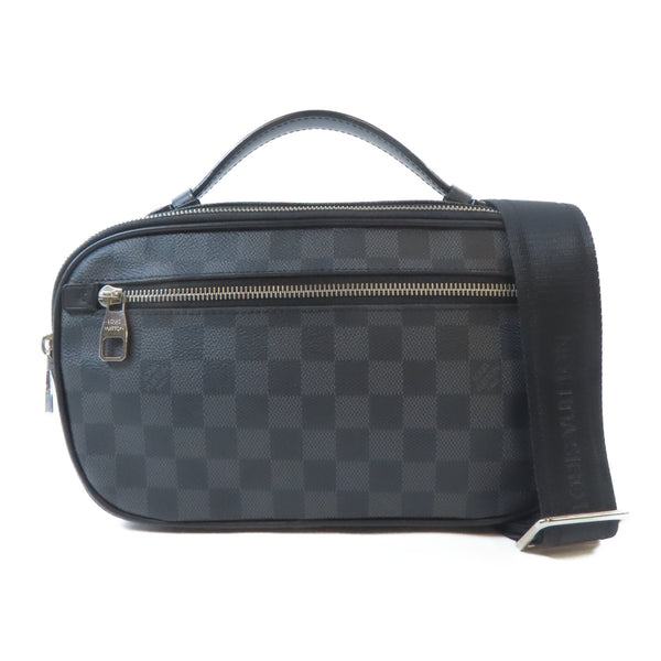LOUIS VUITTON LV SHW Ambler Waist Bag N41289 Damier Graphite Black
