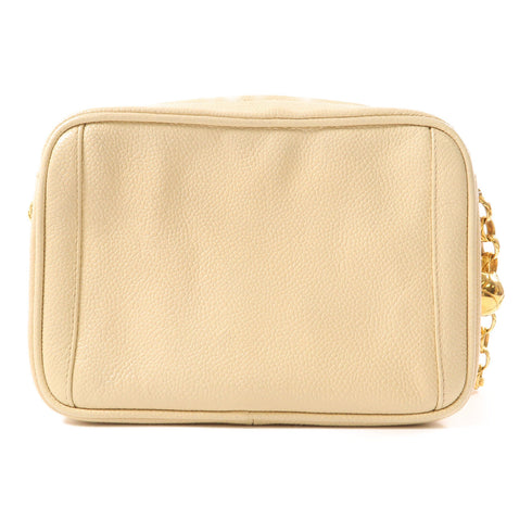 CHANEL CC GHW Chain Shoulder Bag Crossbody Calfskin Leather