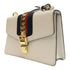 GUCCI GG GHW Sylvie Shoulder Bag 421882 Calfskin Leather White