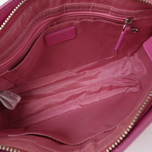 Agnes b SHW Shoulder Bag Calfskin Leather Pink