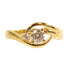 Fine Jewelry 0.25ct Diamond 0.02ct Diamond Ring 18K Yellow Gold US#6