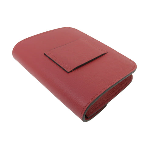 HERMES PHW Constance Slim Pouch Wallet Evercolor Leather Rouge Grenat Red