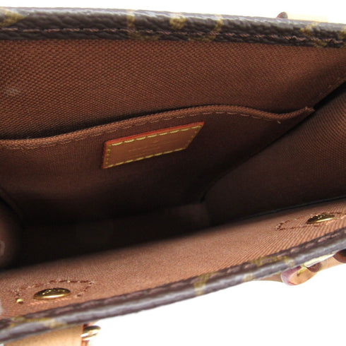 LOUIS VUITTON LV GHW Petit Sac Plat 2way Shoulder Hand Bag M69442 Monogram Brown