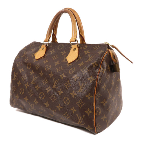 LOUIS VUITTON LV GHW Speedy 30 Hand Bag Monogram Brown