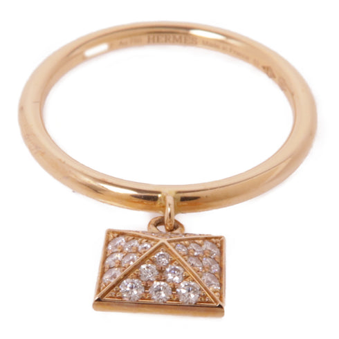 HERMES Clou D'H Ring 18K Rose Gold US#6