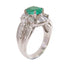 Fine Jewelry 1.27ct Emerald 1.13ct Diamond Ring US#5.75 18K White Gold
