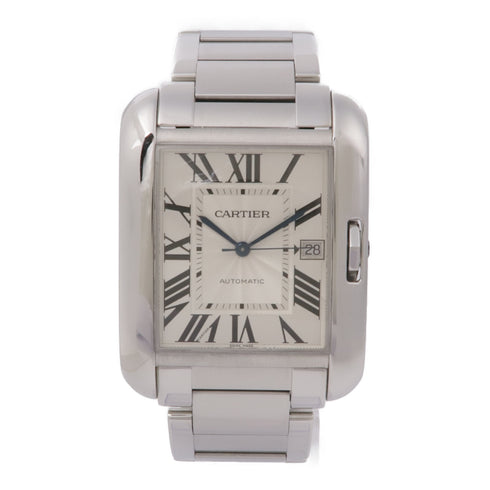 CARTIER Tank Anglaise W5310008 Automatic Watch Stainless Steel Silver