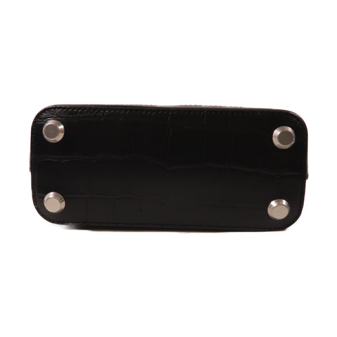 BALENCIAGA SHW Ville 2Way Shoulder Hand Bag Calfskin Leather 550646 Black