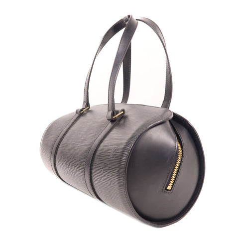 LOUIS VUITTON LV GHW Soufflot Shoulder Bag M52222 Epi Black