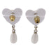 CHANEL CC Earrings PVC/Metal White