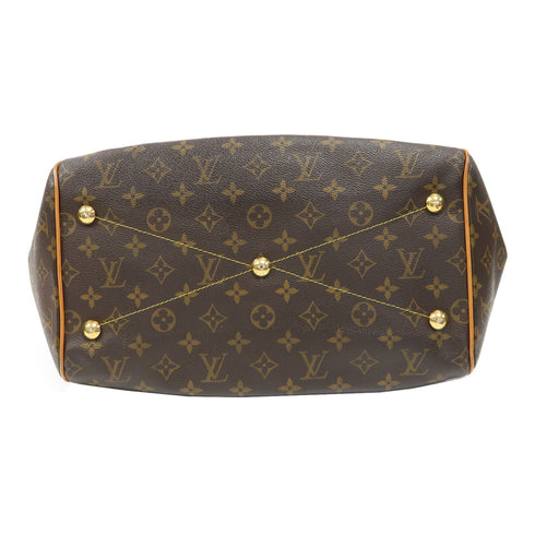 LOUIS VUITTON LV GHW Tivoli GM Handbag M40144 Monogram Brown v2