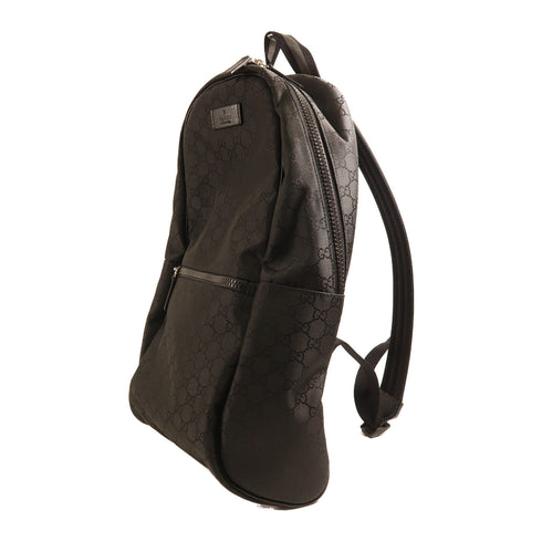GUCCI GG SHW Backpack Rucksack 449181 Canvas Black
