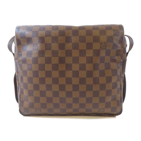 LOUIS VUITTON LV GHW Naviglio Shoulder Messenger Bag N45255 Damier Brown v4