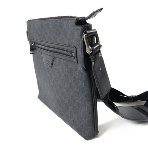 GUCCI GG SHW Shoulder Bag PVC Coated Canvas 322279 Black